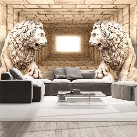 Papier Peint "Mystery of Lions" 70 x 100 cm (1/2)