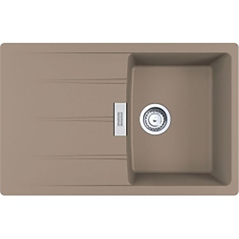 Franke Einbauspüle Centro Flächenbündig CNG 211-78, Fragranit, Cashmere, Drehknopfventil Edelstahl (1/3)