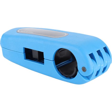 Poignée antivol de guidon pour moto, scooter électrique, quad et moto (bleu) (1/5)