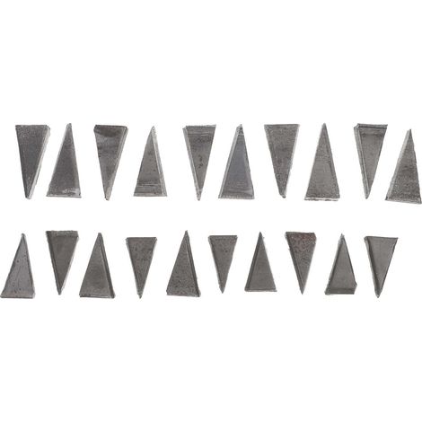 20 Pièces Cales De Fixation De Hache, Cales Triangulaires Pour Manche De Marteau Petit Outils De Renfort De Manche Compact Pour Installation Et Réparation D'Hachettes (1/5)