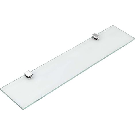 Aqualine Samba - Mensola in vetro, lunghezza 50 cm, cromo SB115
