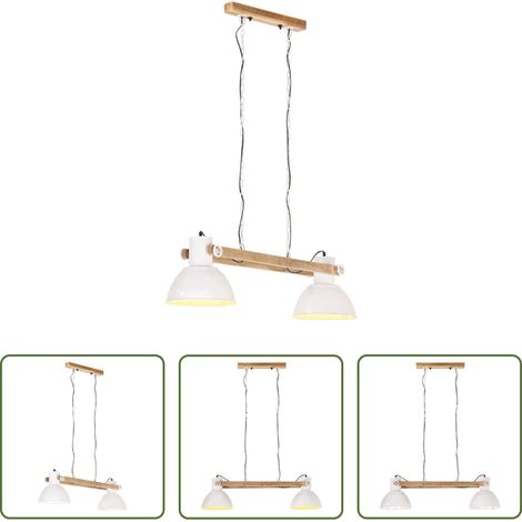 Hängelampe Wohnzimmer -  Hängelampe Industriestil 25 W Weiß 109 cm E27