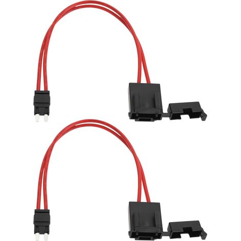 Car Fuse Holder Connector 32V 20A 16AWG Heavy Duty Vehicle Fuse Holder Connector with 4 x 20A Fuse (23cm, S) (1/5)