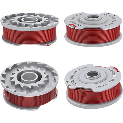 4 bobines de fil de rechange pour tondeuse Gardena Turbo SmallCut 300,Gardena Turbo Trimmer Art 8844 & Art 8845,modèle de bobine alternati(5306-20),bobine de tondeuse 1,65 mm, 9,2 m