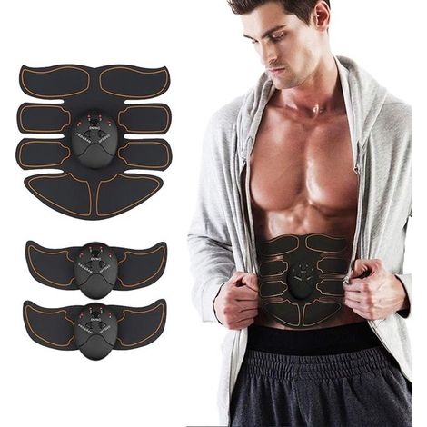 Cinturón de fitness EMS para estimulación muscular abdominal, entrenamiento muscular, equipo de fitness, tonificador abdominal para estómago/brazos/piernas para uso doméstico. (1/4)