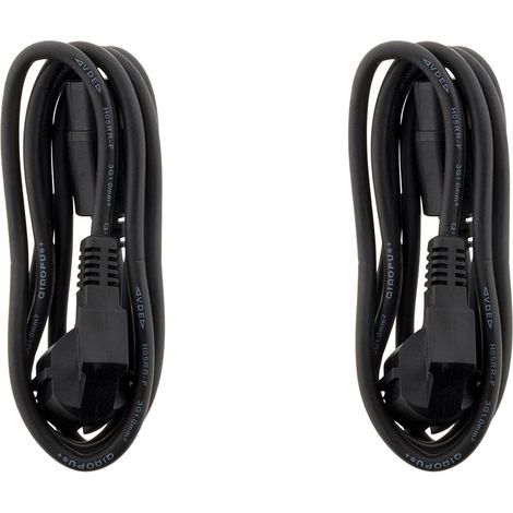 Lot de 2 cordons alimentation HO5RRF 3G1mm² classe 1 - Zenitech (1/5)