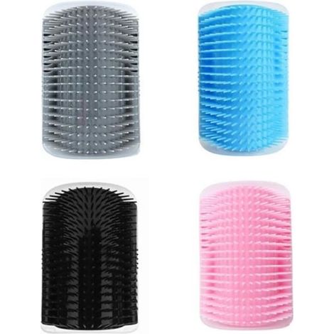 4pcs Chat Massage Murale Coin Brosse - Massage Peigne pour Chat Peigne Toilettage Mural Pour Animaux Compagnie Chat Groomer Brosse (1/4)