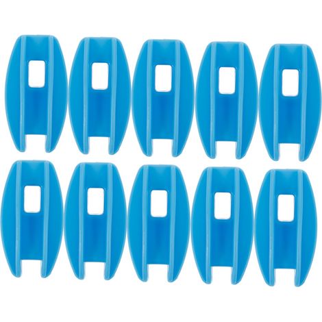Isolateurs de Clôture Électrique pour Poteaux en Bois, Accessoires pour Système de Grille, Lot de 10 Pièces Bleu pour Ferme et Ranch, Protection Court-Circuit, Isolateurs Robustes (1/5)