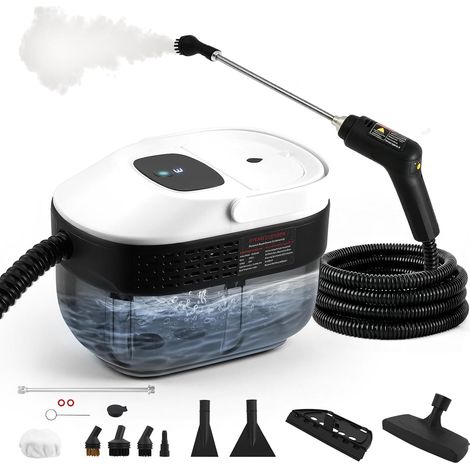 Portable Steam Cleaner 2500 W, 6 Brushes, 1600 ml Tank, 3 Bar Steam Cleaner, with 3 Adjustable Speeds Steam Cleaner for Home Versatile, for Windows, Hoods, Fabrics (1/5)