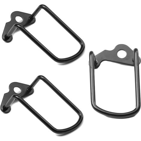 3 Protège-dérailleur, Acier résistant, Montage sans outil, Protection chaîne, Vélo route VTT (1/5)