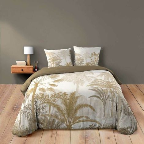 Housse de couette 260 x 240 cm coton 42 fils + 2 taies Cocoty (1/5)