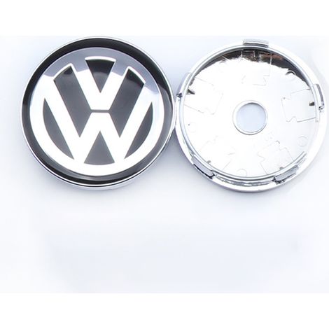4-teiliges Set 60-mm-Radkappen für Volkswagen, Felgenkappen mit Fahrzeuglogo, Tuning-Zubehör für Radabdeckungen