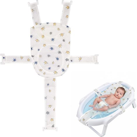 Hamac de Bain pour Bébé - 1 Unité - Maille Respirante - Réducteur avec 5 Sangles - Nouveau-né 0-6 Mois (1/5)