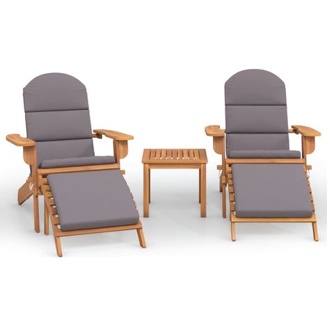 Maison Exclusive - Ensemble de salon de jardin Adirondack 3 pcs bois acacia solide (1/5)