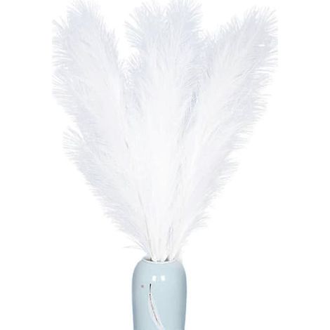 BelleRise - Herbe de la pampa naturelle séchée blanche pour décoration intérieure, mariages et occasions bohèmes (1/4)