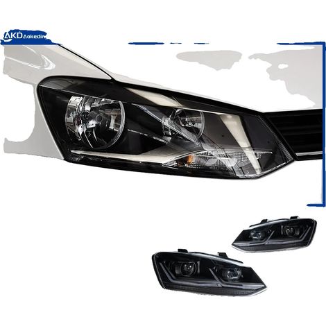 Conjunto de faros delanteros, material LED, certificación homologada, color negro, para vehículos con volante a la derecha. (1/2)