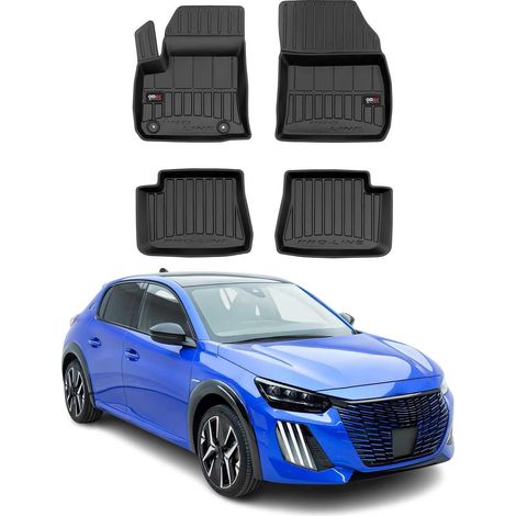 OMAC Tapis de Sol Compatible avec Peugeot e-208 2019-2022 Noir TPE (1/5)