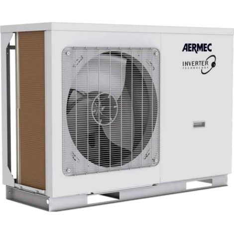 Pompe à chaleur réversible Aermec Chiller HMI060 4 kW R-32 monophasé Wi-Fi intégré avec panneau de commande à distance inclus