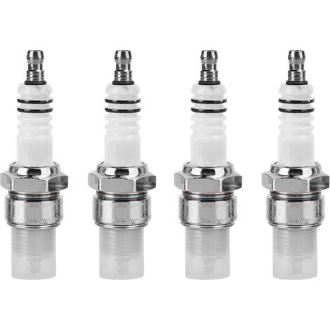 Bougie d'allumage platine, Akozon Bougie d'allumage 4 pièces à 2 temps Convient pour PW50 PW80 PW60 LT50 LT80 Scooter moto E6TC. (1/5)