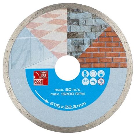 LEVIOR Disco de diamante DIAMANT 115x1.8x22.2mm macizo 21011.01 (1/3)