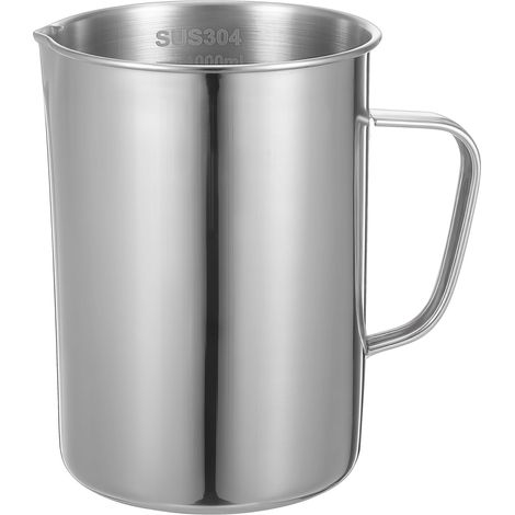 Verre doseur avec récipient doseur de laboratoire robuste facile à nettoyer bord large polyvalent pour la cuisine, le laboratoire, le restaurant et la pharmacie (1/5)