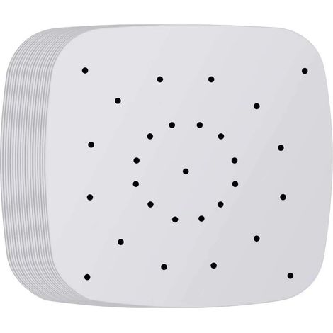Liner Pour Friteuse À Air - Papier Parchemin Perforé 21,6 cm Carré - Compatible Friteuse À Air Et Panier À Cuisson À La Vapeur - 200 Pièces (1/5)