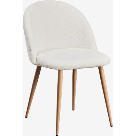 Sedia da pranzo in tessuto bouclé Kana Deluxe SKLUM            
