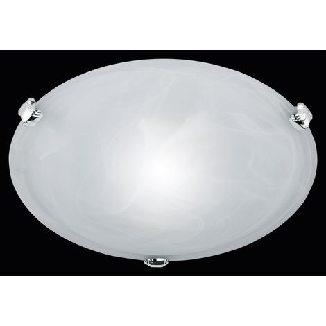 Plafoniera da Interno  E27 in Metallo Nickel Opaco