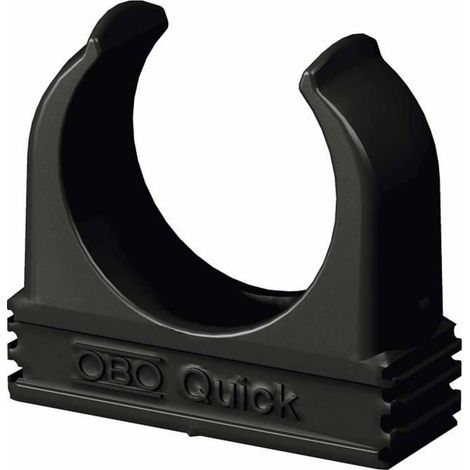 OBO Bettermann Collier de serrage rapide M32 Polypropylène noir foncé RAL 9005, 2149571 (1/2)