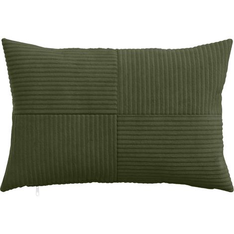 vidaXL Funda de almohada 6 pcs ALMELO Verde 40 x 60 cm pana (1/2)