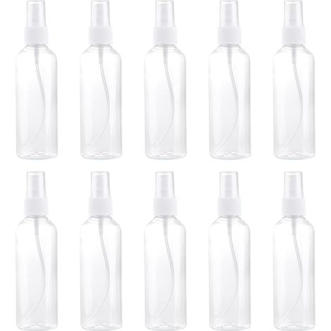 10 Pieces 100ml Clear PET Spray Bottles (1/5)