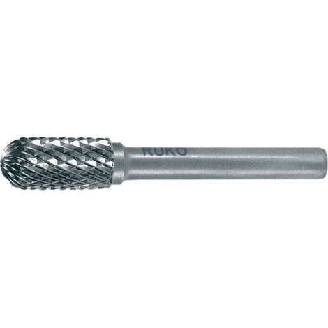 RUKO  Fresa  de  metal  duro  WRC  Ø  12  mm  longitud  cabeza  25  mm  vástago  Ø  6  mm  liso  dentado  KVZ  4  -  116023 (1/4)