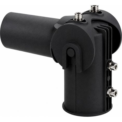Halterung für Masten und Leuchten der Straßenbeleuchtung Ø80–Ø60 mm Schwarz L (1/2)