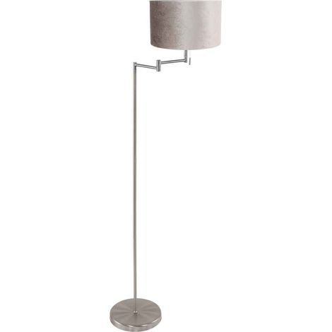 Mexlite - lámpara de pie - Bella - acero - metal velours tejido -