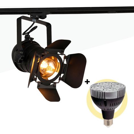 Pack Foco De Carril Monofásico Orientable "CINEMA" Con