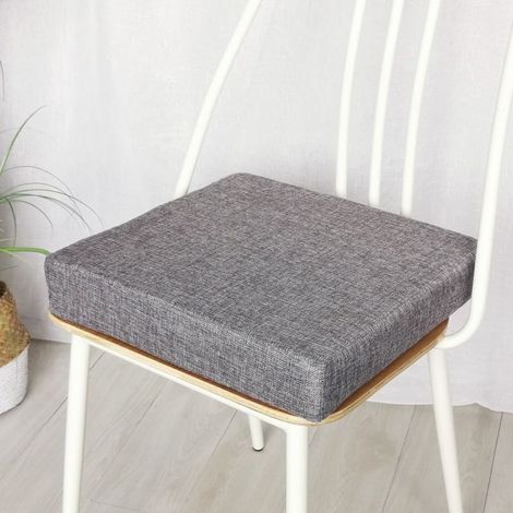 Coussin de Chaise Ergonomique 45x45 cm Gris, Doux et Confortable, Soulage la Douleur (1/2)