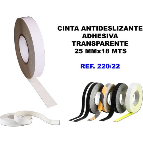 Nastro adesivo antiscivolo trasparente 25mm x 18m