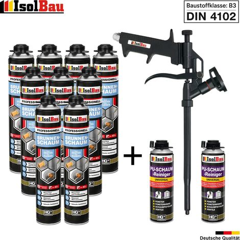 Brunnenschaum 1 - 48 x 750ml Bauschaum Montageschaum Pistolenschaum IsolBau (1/5)