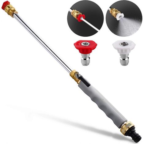 2024 Upgraded Jet Nozzle Power Washer for Garden Hose, Includes 2 High-Pressure Nozzles and Quick Connectors Hydro Jet High Pressure Washer Tools (1/5)