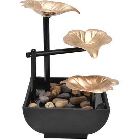Fontaine de table décorative avec jet d'eau, idéale pour la maison ou le bureau (Feng Shui). Prise UE, 220-240 V CA. (1/5)