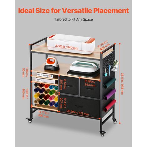 Chariot de Rangement - Compatible avec les Plotters de Découpe (1/5)