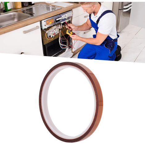 Ruban isolant brun, ruban haute température, vendu par paquets de 10, 10 mm. (1/5)