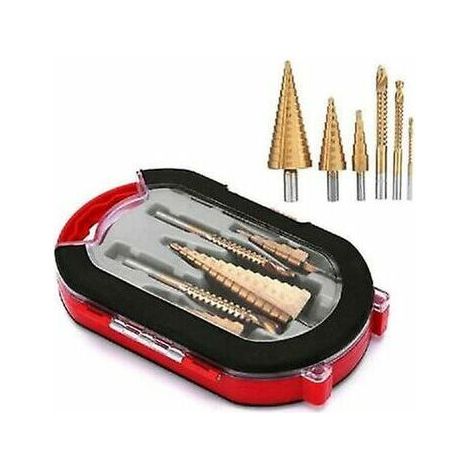SHINING HOUSE 6-teiliges Titanbeschichtungsbohrer-Set (1/5)