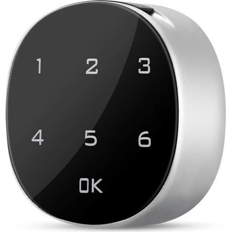 Digital Combination Padlock with Touch Screen Locker Padlock Electronic Lock Code Door Lock for Cabinet, Toolbox, Drawer, Mailbox, School Locker (1/5)