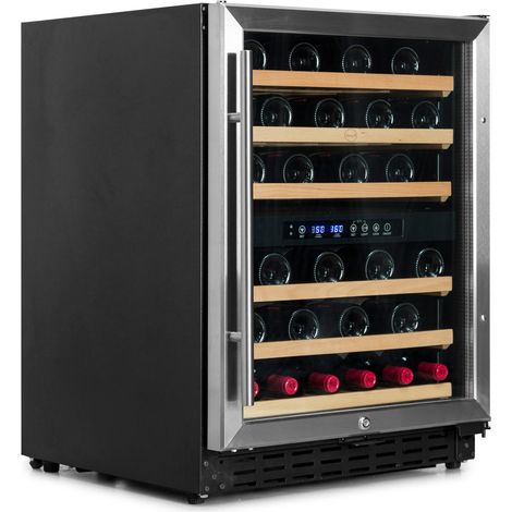 Cave à vin inox - 2 températures - 50 bouteilles - Vinobox (1/5)