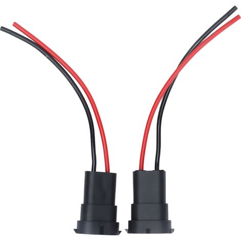 2 câbles adaptateurs mâles pour phares, faisceau de câblage en cuivre 12 V pour ampoules H11, H8, 880 et 890 (1/5)