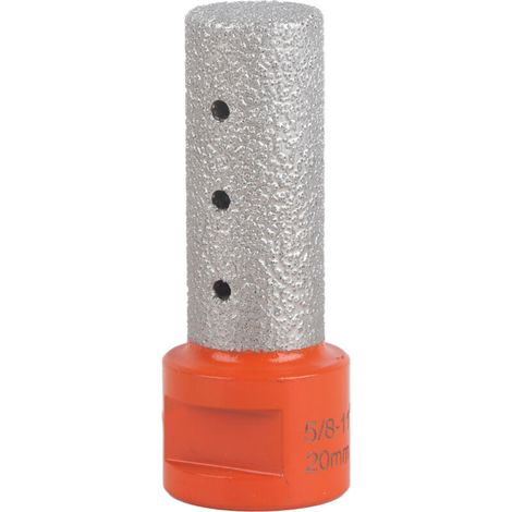 Fraise diamantée pour agrandissement du trou, coupe et façonnage pour pierre de granit et de quartz, 20 mm/0,79 pouces (1/5)