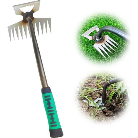 Artefact de désherbage, désherbage de jardin agricole et creuser des outils agricoles houe (11 dents) (1/5)