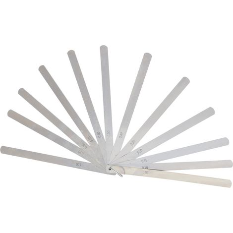 Indicatori del gioco radiale del pistone, 13 lame, 0,05-1 mm (1/4)