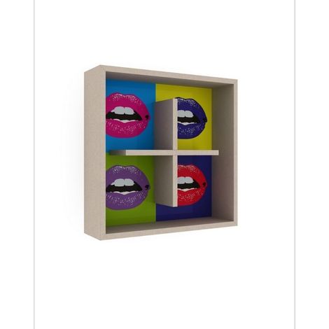 Libreria pensile Kiss 60x60x16 cm (1/3)